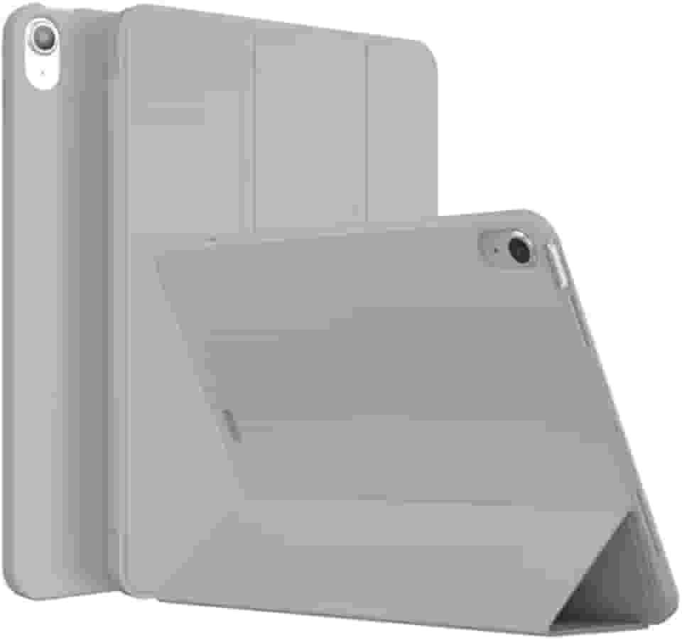 Capa Case para iPad Air 4 e iPad Air 5 Forro Aveludado com suporte para Pencil Auto Hibernação 10.9 Polegadas Premium (CINZA)