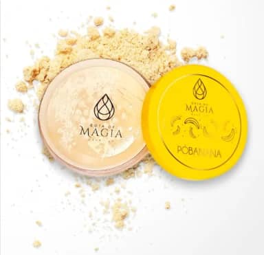 Pó Facial Banana Translúcido Gota de Magia HD Ultrafino 12g – Controla Oleosidade, À Prova D'água e Não Estoura no Flash