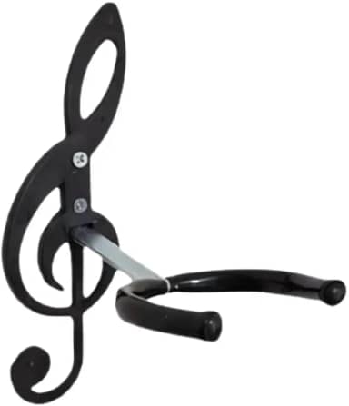 Suporte De Parede Em Aço Com Clave de Sol Para Violão; Guitarra; Uculelê; Baixo; Viola C/Parafuso