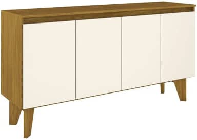 Buffet Quartzo 04 portas Nature/Off White