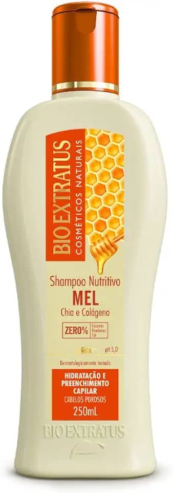 Shampoo Mel 250ml Cabelos Porosos Bio Extratus