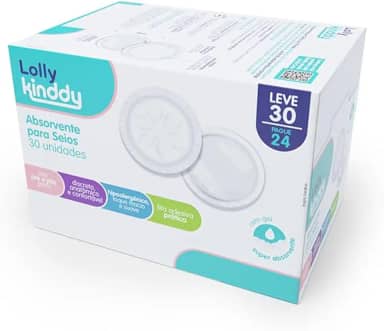 Absorvente para Seios 30 Unidades Lolly