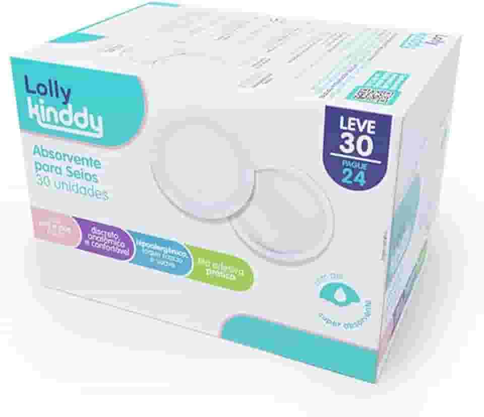 Absorvente para Seios 30 Unidades Lolly