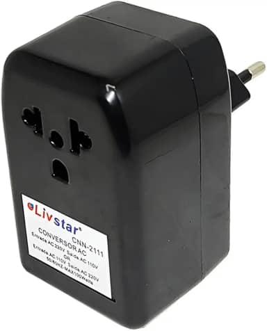 Conversor de Voltagem Flex Plus, Bivolt 110V/220V, 100W, Compacto para Viagens