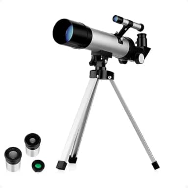 Telescópio Astronômico F36050 – Luneta Profissional com Tripé Estável, Portátil e Fácil de Usar – Ideal para Observação de Estrelas, Planetas e Céu Noturno