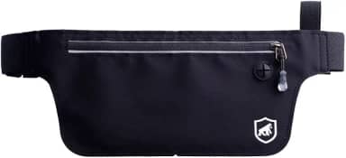 Pochete Porta Dólar Antifurto com Elástico Ajustável para Celular, Dinheiro, Documentos, Passaporte ideal para Viagem e Uso Diário, Ultra Slim Preta