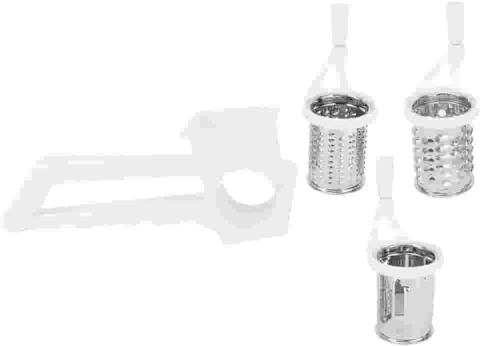 Ralador e Fatiador Manual 3 em 1 com Manivela – Ideal para Queijo, Legumes, Frutas e Chocolate, Lâminas Afiadas e Fácil de Usar