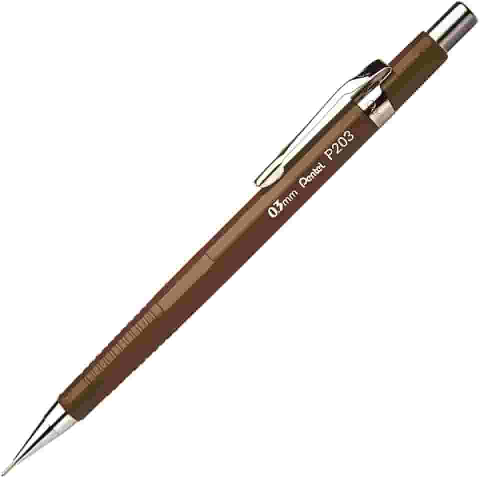 Lapiseira Sharp P200 Pentel 0.3mm Marrom