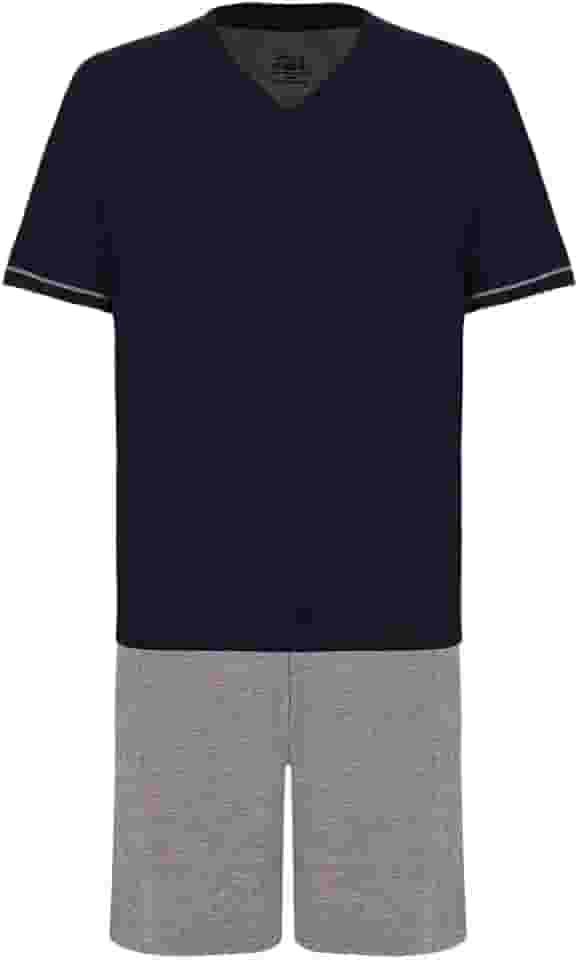 Conjunto de pijama Curto com Gola V LupoMeninos