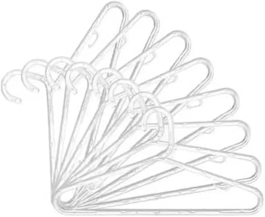 Kit 50 Unidades Cabides De Acrilico Transparente Adulto