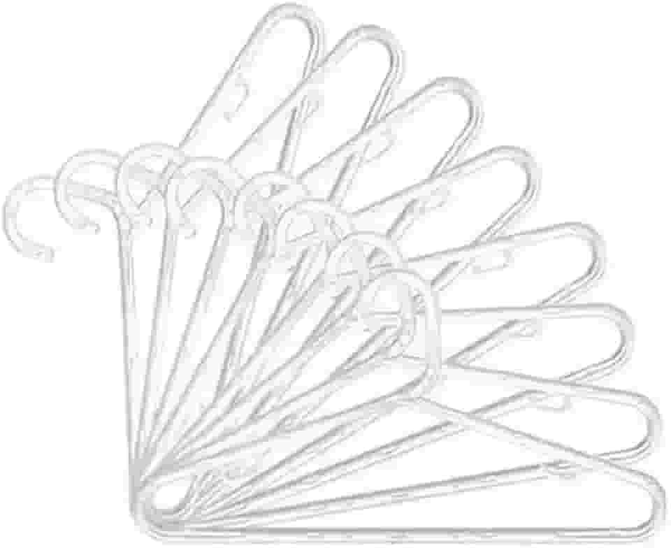 Kit 50 Unidades Cabides De Acrilico Transparente Adulto