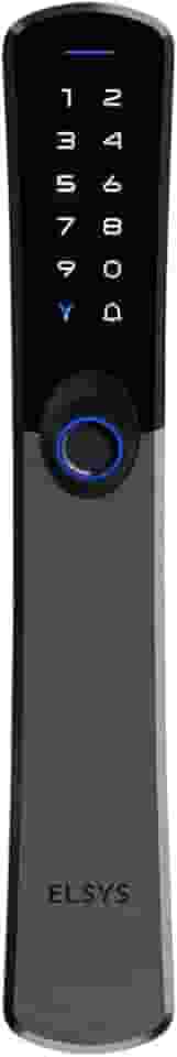 Fechadura Digital de Embutir, Abertura por biométria, Samba, Preta ESF-DE6100I, Elsys