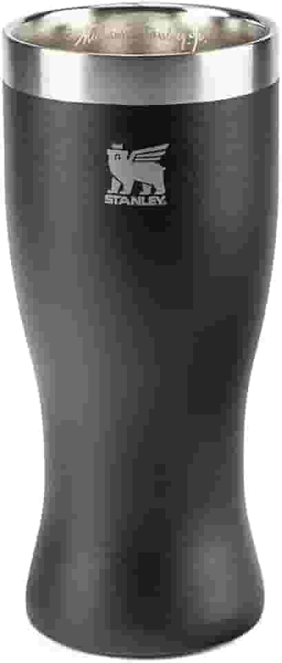Stanley - Copo Térmico Pilsner, 444ml, Copo para Bebidas Frias ou Quentes, Foundry Black