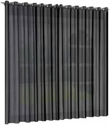 Cortina Roma Para Sala e Quarto 4,00 x 2,50 Admirare Cor: Preta