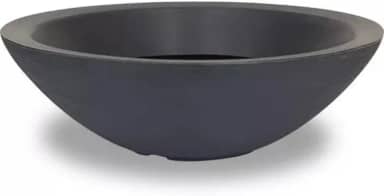 Vaso Bacia Grande Polieitleno Decorativo Rosa do Deserto Cactos Suculentas N4 (Preto)