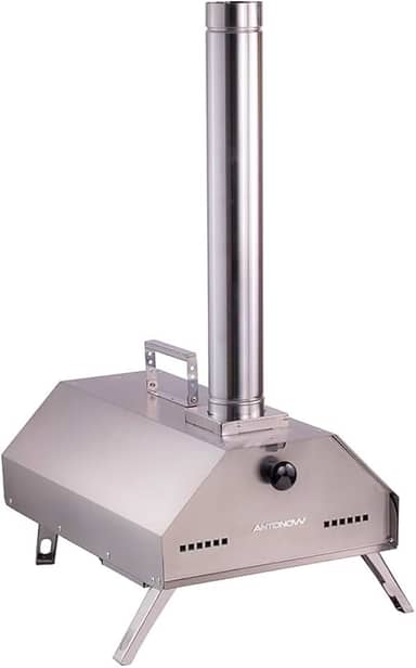 Mini Forno de Pizza A Lenha Antonow - Portátil - Inox Escovado