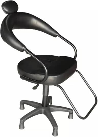 Cadeira Liverpool para salões de beleza e barbearias (Preta)