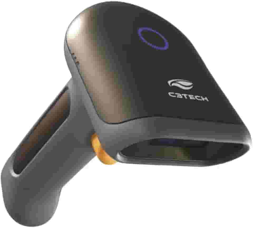 Leitor de codigo de barras C3Tech LB-140BK 1D/2D USB, Le QR code, tela digital, Danfe, Boleto, sensor Cmos, Aceita QR e boleto ao mesmo tempo, Compatível com Windows, Linux, MacOS