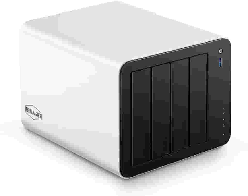 TERRAMASTER Armazenamento NAS F4-425 Plus – CPU 4Bay Intel N150 Quad-Core, 16GB RAM DDR5, LAN 5GbE x 2, Slot M.2 x 3, Armazenamento conectado à rede para trabalho em equipe, servidor multimídia (sem