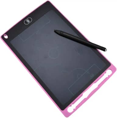Lousa Mágica Infantil LCD - Colorido Portátil Para Desenho, Estudo, Anotações E Aprendizado 12 Polegadas (Rosa Claro)