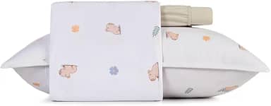 Jogo cama simples 2pc Mundo Kids Malha - Capi - Solteiro