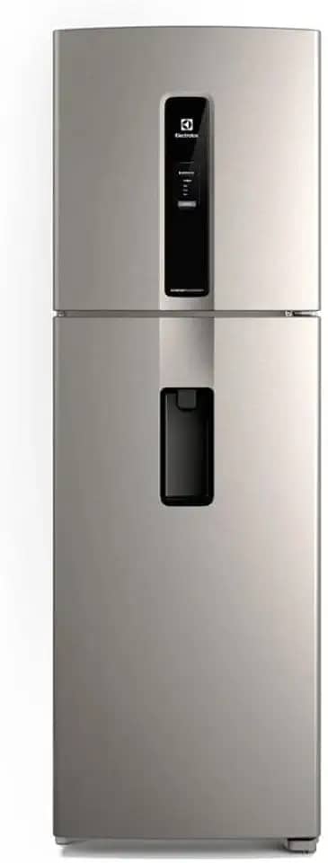 Geladeira Electrolux Frost Free Inverter 410L Água na Porta com AutoSense Duplex Inox Look (IW46S) 127V