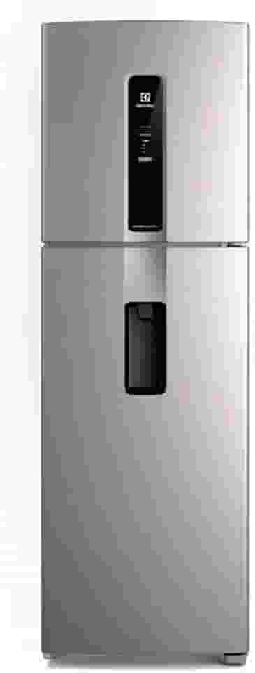Geladeira Electrolux Frost Free Inverter 410L Água na Porta com AutoSense Duplex Inox Look (IW46S) 127V