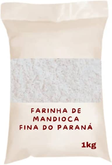 Farinha de Mandioca Fina do Paraná, Branca, 1kg