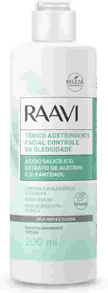 Raavi - Tônico Adstringente Facial Controle da Oleosidade Pele Mista e Oleosa 200ml