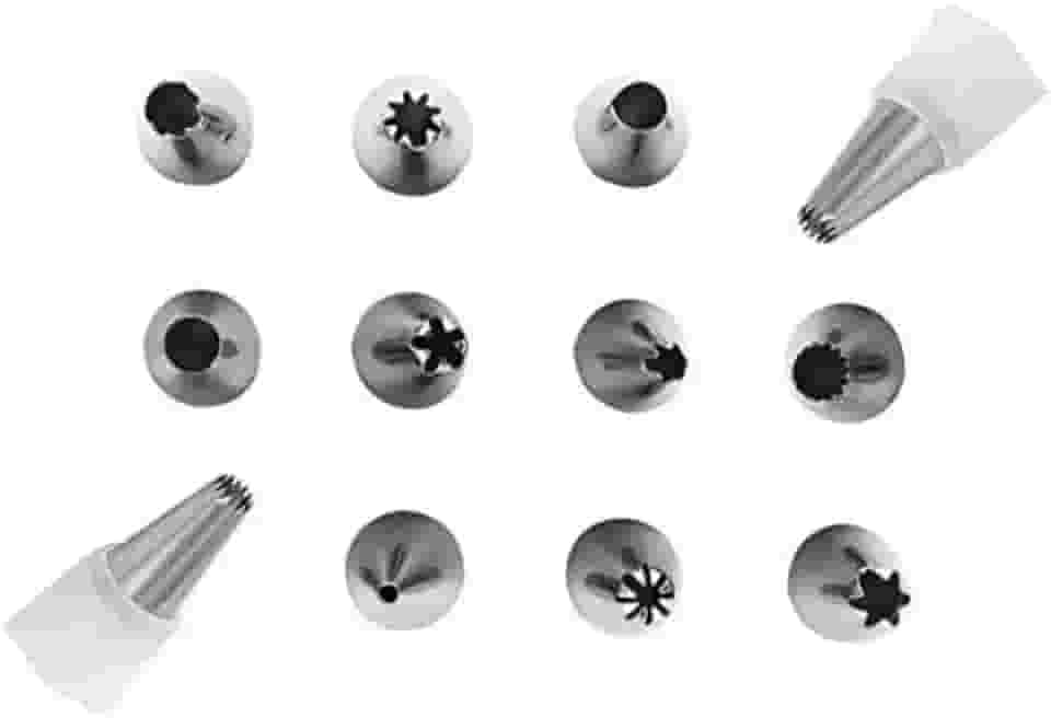 Bicos para Confeitar 12 Peças Metal
