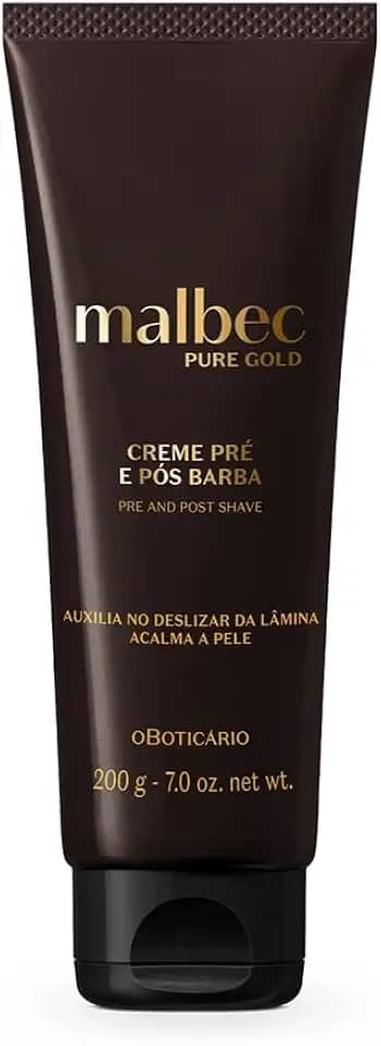 Creme Pré e Pós-Barba Malbec Pure Gold 200g