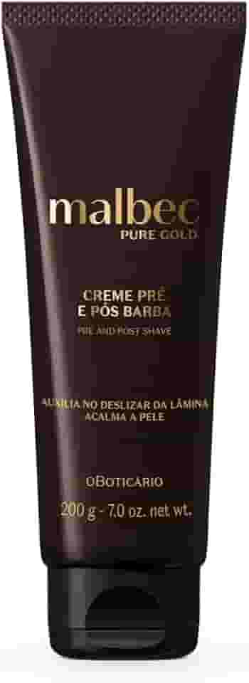 Creme Pré e Pós-Barba Malbec Pure Gold 200g