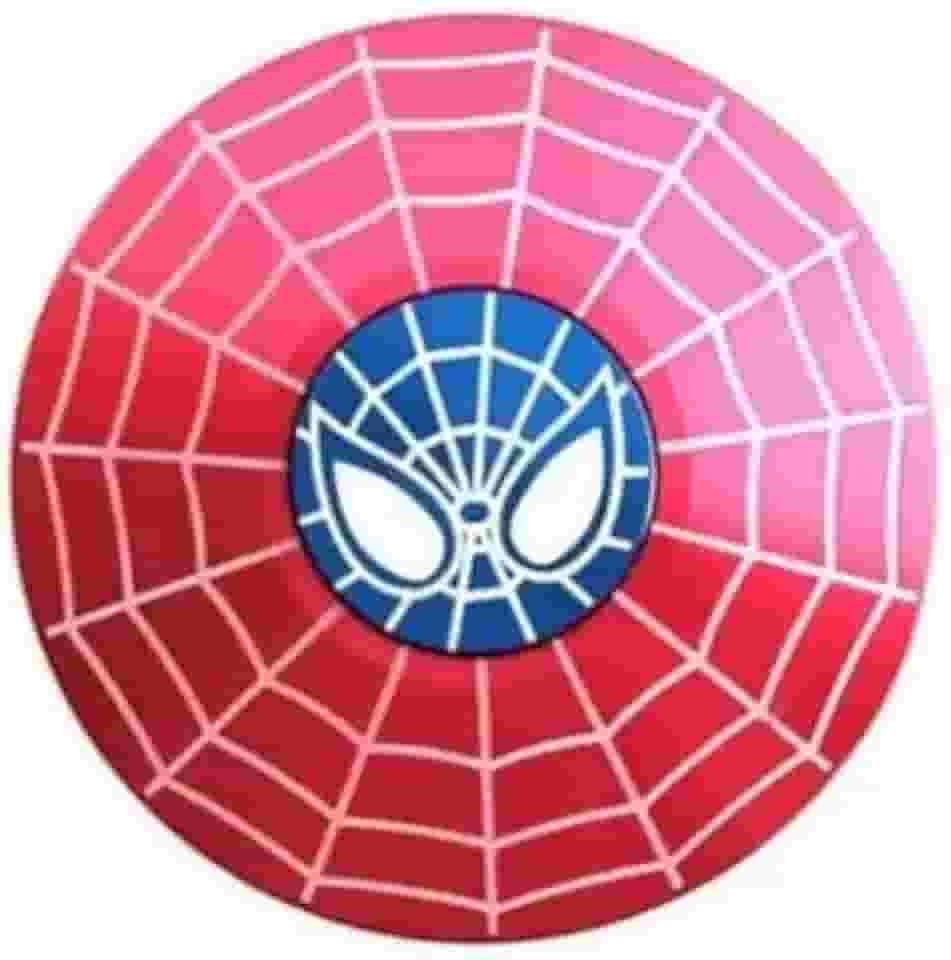 Spinner Giratório, Vermelho e Azul, Brinquedo Colecionável com Símbolo, para Crianças