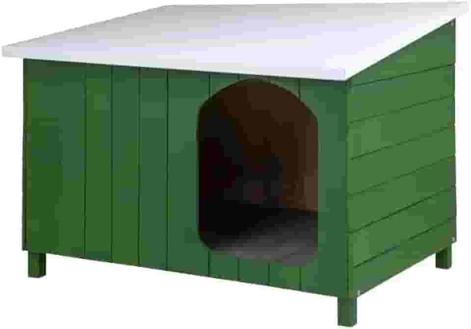 Casa Casinha Cachorro Criadeira Telhado Galvanizado Média N3 (Verde)
