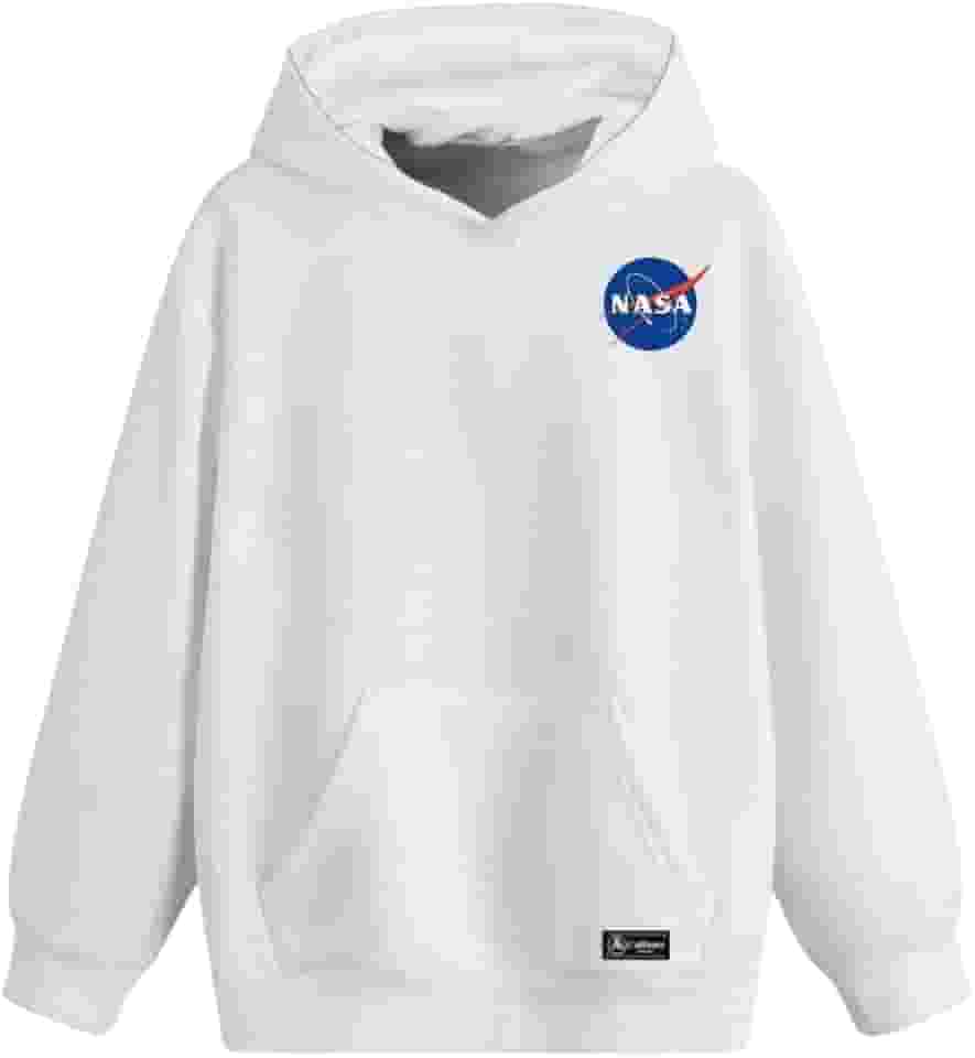 Blusão Moletom Canguru Nasa Infantil Personalizado com Capuz e Bolso