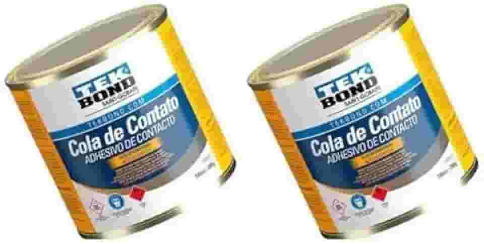Kit 2 Cola de Contato, Adesivo Profissional para Sapateiro e Marceneiro, 400g - 200 em cada Lata