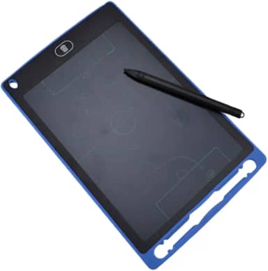 Lousa Mágica Infantil LCD - Colorido Portátil Para Desenho, Estudo, Anotações E Aprendizado 12 Polegadas (Azul Escuro)
