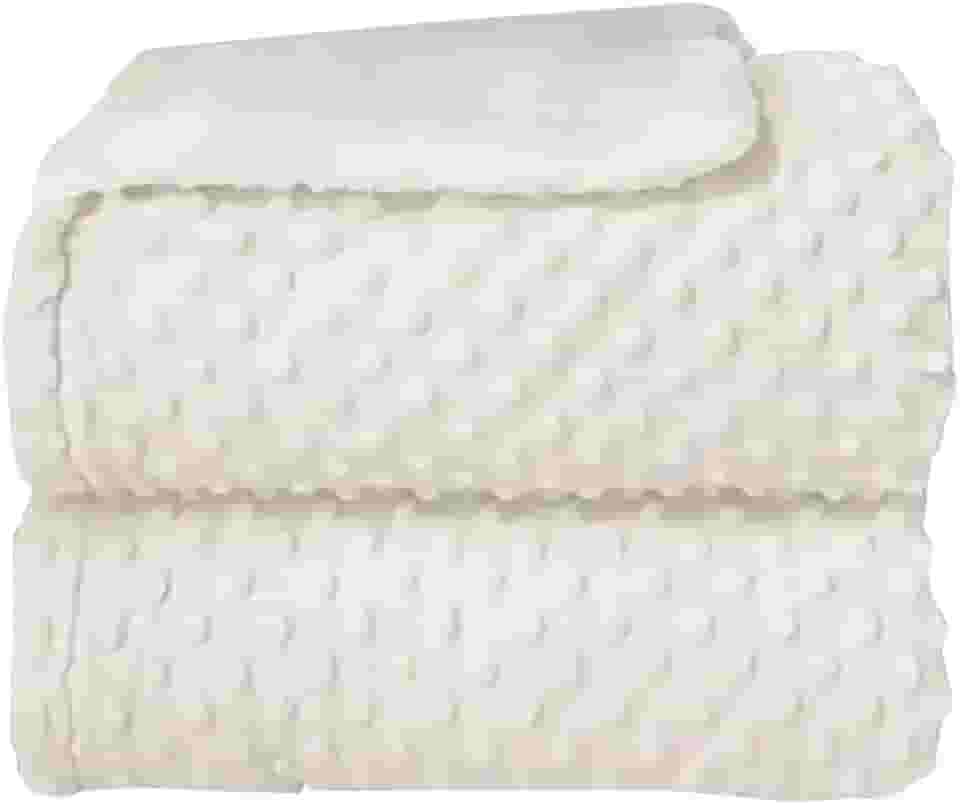 Cobertor Para Bebê Pipoquinha Dupla Face Manta Soft Bolha Branco