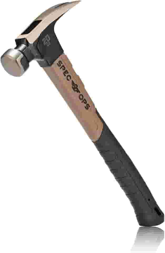 Spec Ops Martelo de fibra de vidro Tools 590 ml, 33 cm, aderência absorvente de choque, 3% doado a veteranos