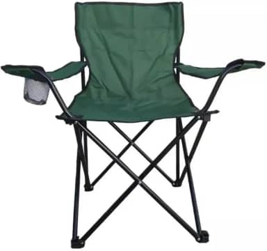 Cadeira Camping e Pesca Dobrável Com Porta Copos e Bolsa 120kg (Verde)