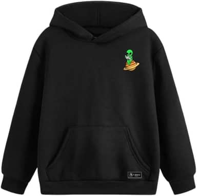 Blusão Moletom Canguru Saturno Et Infantil Personalizado com Capuz e Bolso