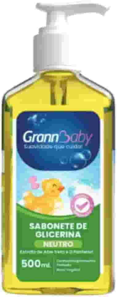 Grannbaby Sabonete de Glicerina Neutro, Base Vegetal, Dermatologicamente Testado, 500ml