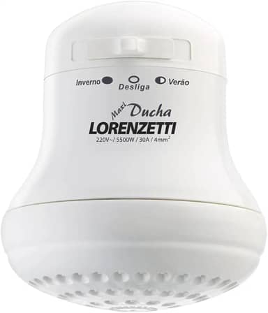 Maxi Ducha 220V 5500W, Lorenzetti, 7530275, Branco, Pequeno