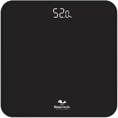 Balança Corporal Digital De Banheiro Ônix 180kg - Relaxmedic
