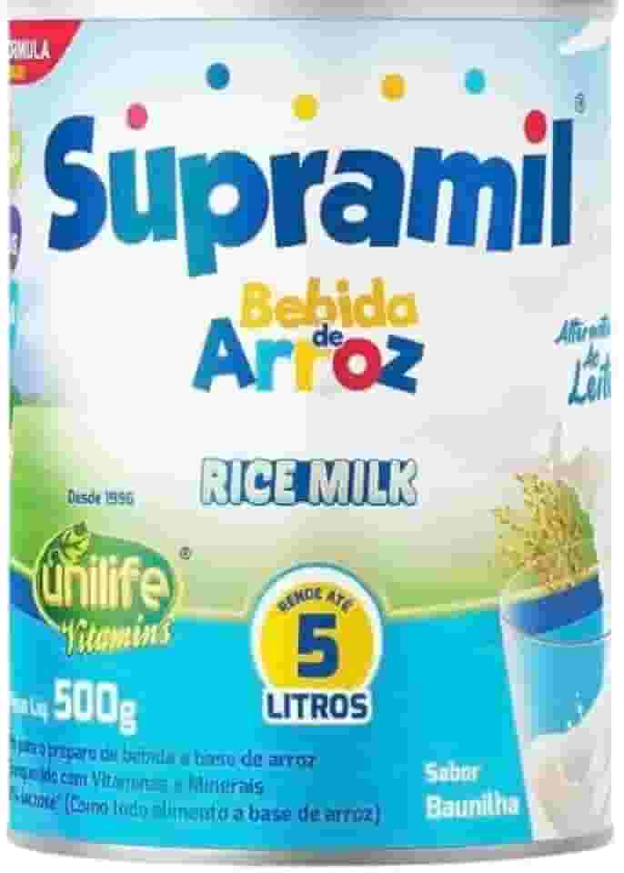 Bebida de Arroz Infantil Sabor Baunilha 500g - Sem Lactose e Vegana