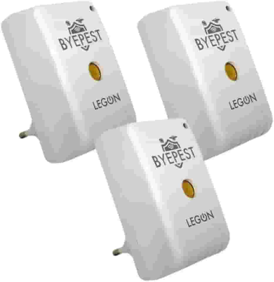 3 Repelente Eletrônico Ultrassônico Espanta Ratos Morcego Pragas Byepest 200m² Livre de Química Odor Sem Veneno