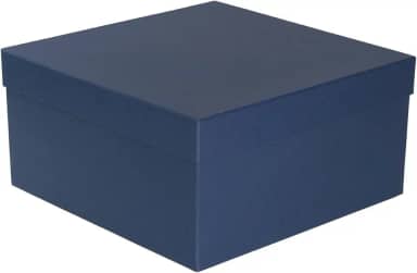 Caixa de Presente Cartonada Rígida Premium 30x30x15 cm (Azul Marinho)