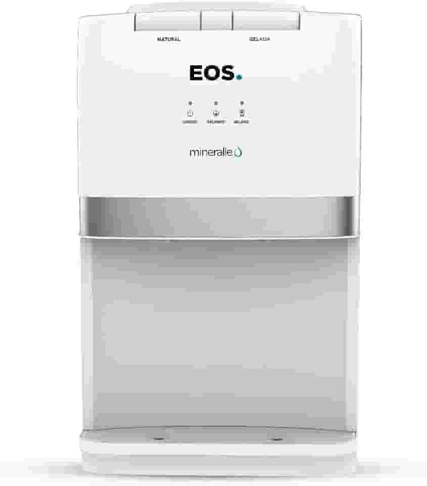 Bebedouro de Mesa para Garrafão Eos Mineralle com Compressor Branco Ebc04b 110v