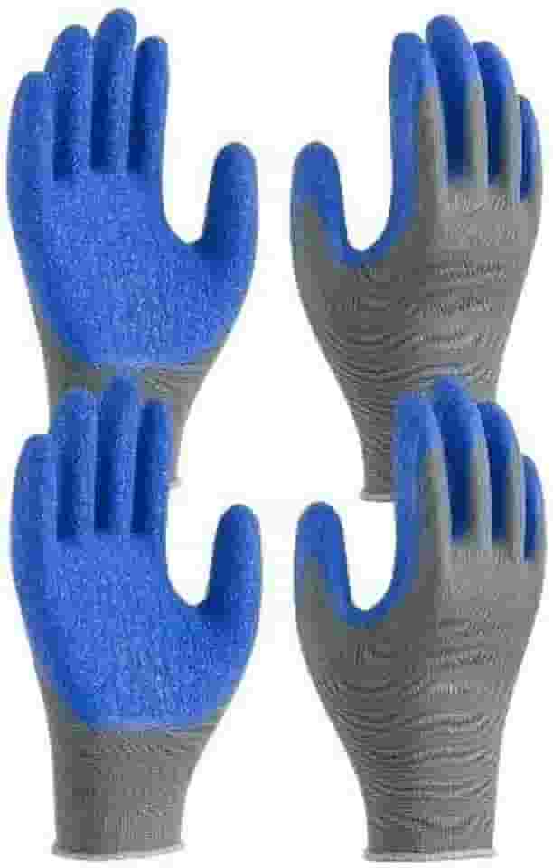 Luva de Proteção em Látex Ideal para Obras, Jardinagem e Serviços Gerais