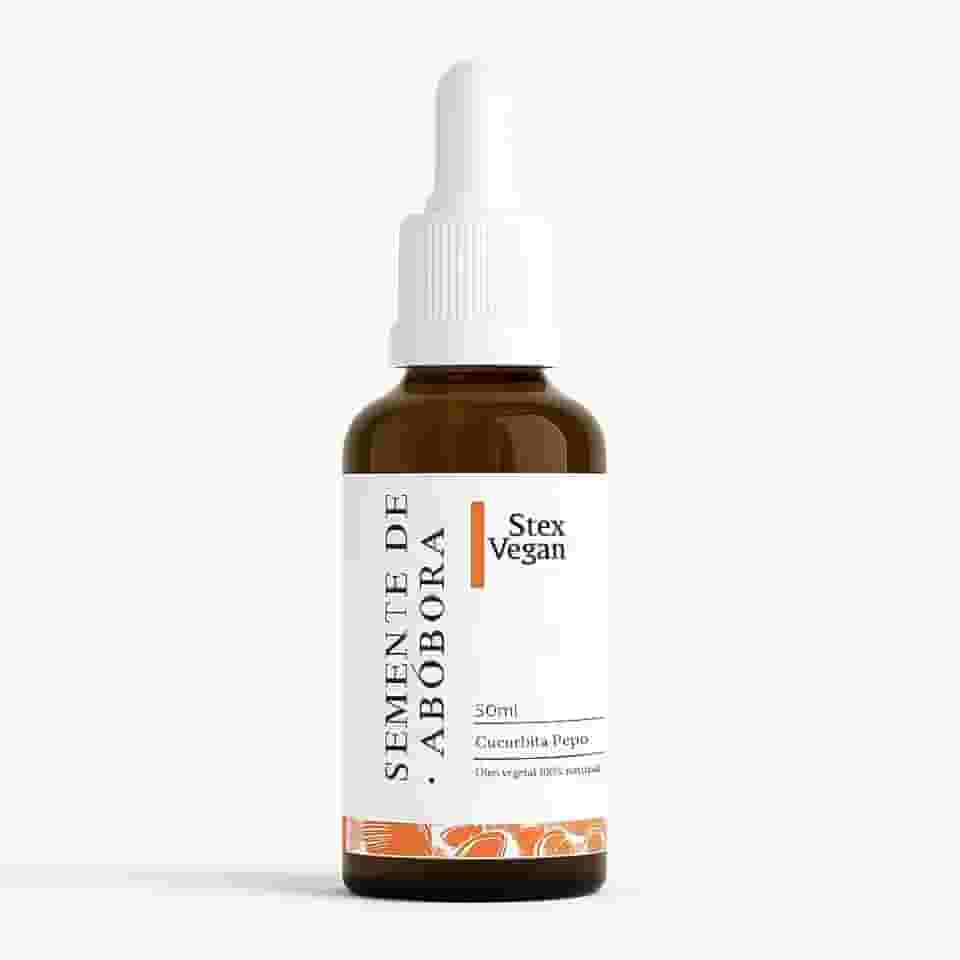 Óleo Vegetal de Semente de Abóbora, 100% Puro e Natural, 50mL, para Hidratação, Regeneração e Fortalecimento